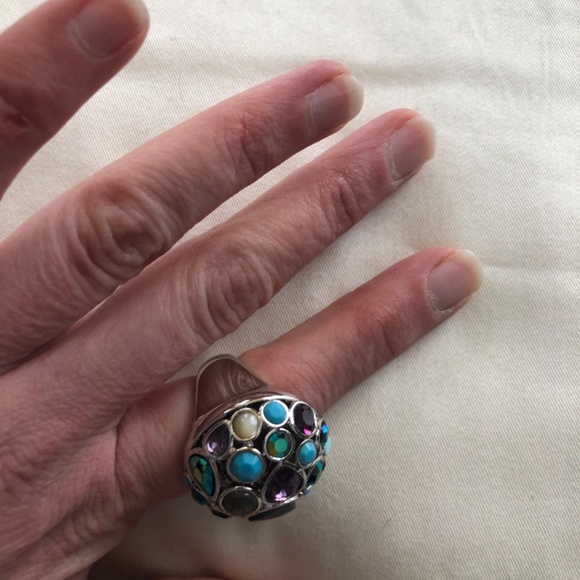 Lia Sophia Multi Colored Fireworks ring, Size 7 - Picture 4 of 4